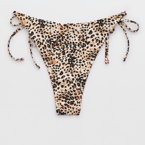 NWT Aerie Sun Bum Bikini Bottom Cheetah Print XS - Picture 2 of 5